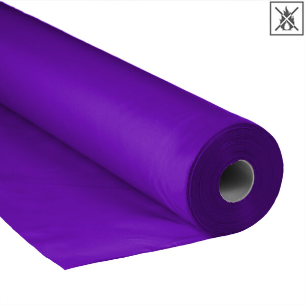 Polyester fabric 1,5m flame retardant 100m Purple