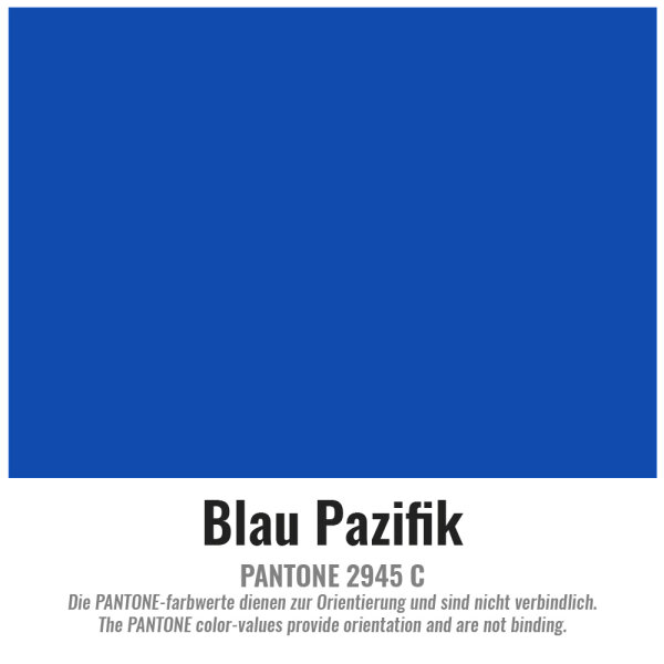 Polyesterstoff 1,5m 100m Blau Pazifik