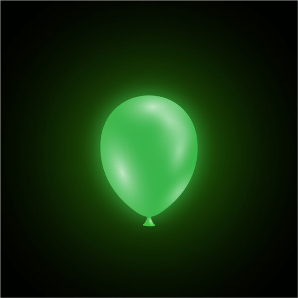 Ballons à LED - Vert