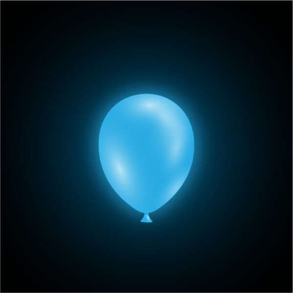 LED-Ballons - Blau