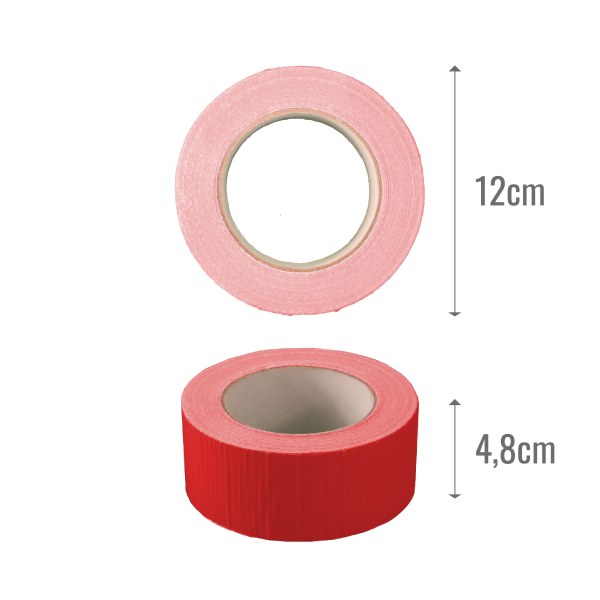 Standard Duct Tape Red 48mm x 50m - Panzertape