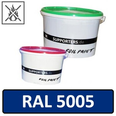 Papier Farbe Signalblau RAL5005 - schwer entflammbar 5 Liter