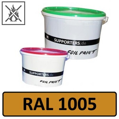 Papier Farbe Honiggelb RAL1005 - schwer entflammbar 10 Liter
