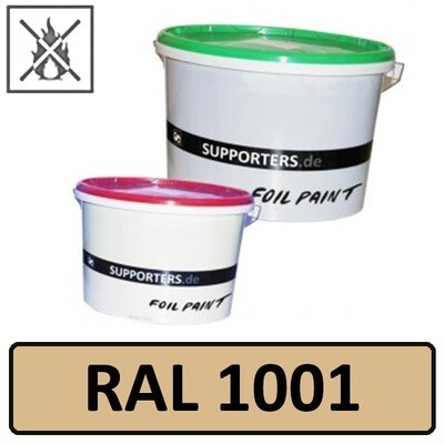 Papier Farbe Beige RAL1001 - schwer entflammbar 10 Liter