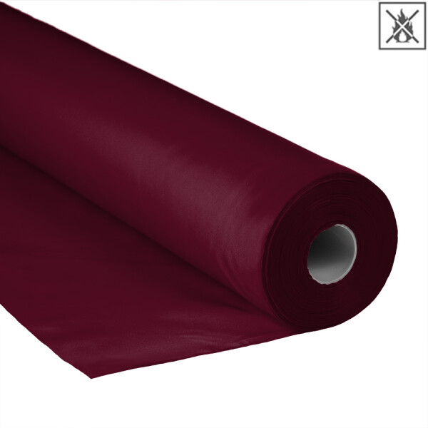 Tissu de polyester 1,5m ignifuge 100m Bordeaux