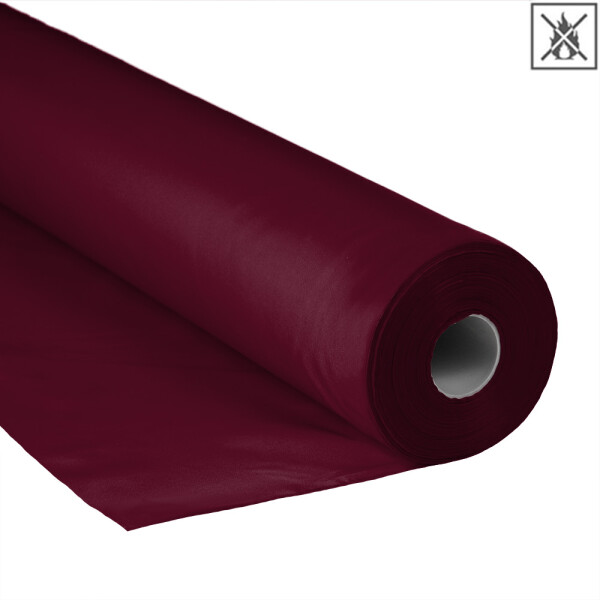 Polyester fabric standard - 150cm flame retardant - 100 meters roll - Bordeaux