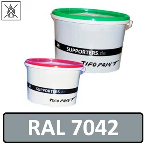 Vliesstoff Farbe Verkehrsgrau A RAL7042 - schwer entflammbar 10 Liter
