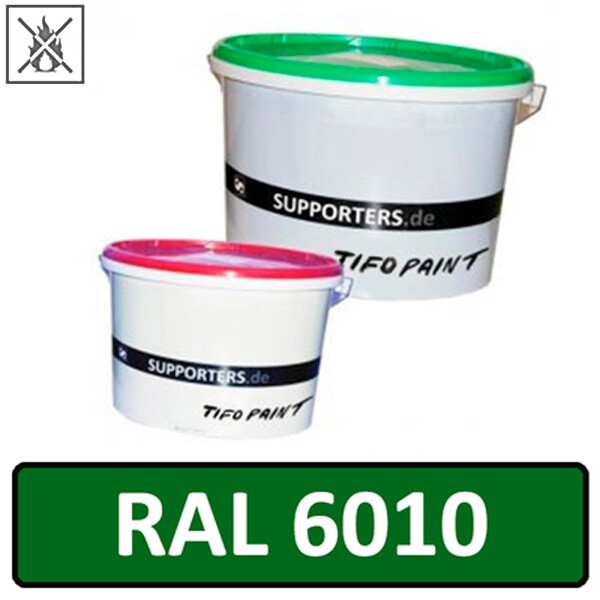Nonwoven color grass green RAL 6010 - flame retardant 10 litre