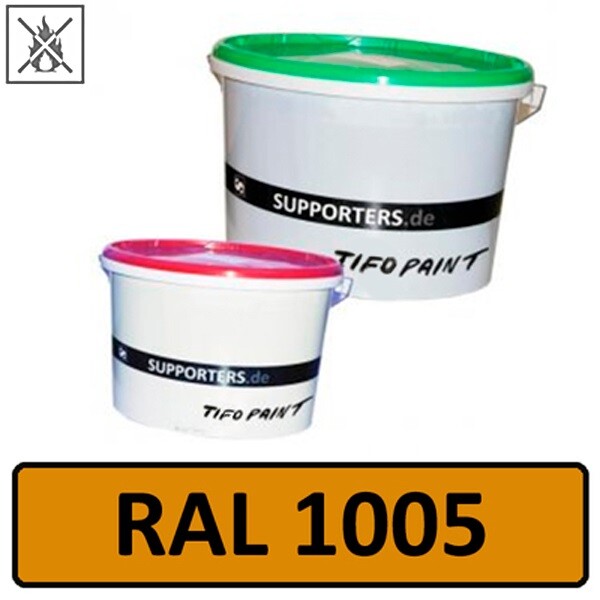 Vliesstoff Farbe Honiggelb RAL1005 - schwer entflammbar 10 Liter