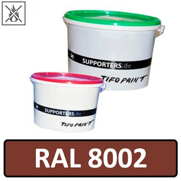 Vliesstoff Farbe Signalbraun RAL8002 - schwer entflammbar 5 Liter