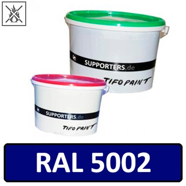 Nonwoven color ultramarine blue RAL 5002 - flame retardant 10 litre