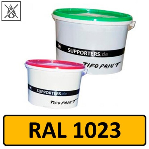 Nonwoven color traffic yellow RAL 1023 - flame retardant 5 litre