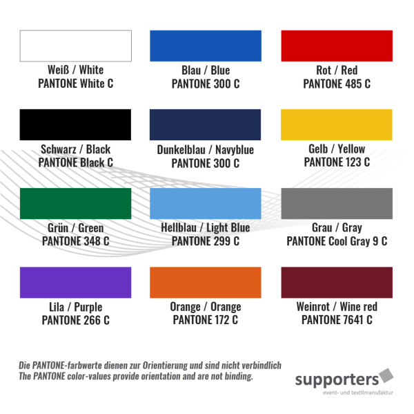 Plastic film flag three-tone 50x70cm
