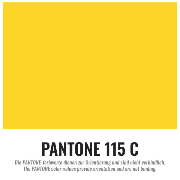 Lacquer film premium - fire retardant - yellow IV - 1,3x30m
