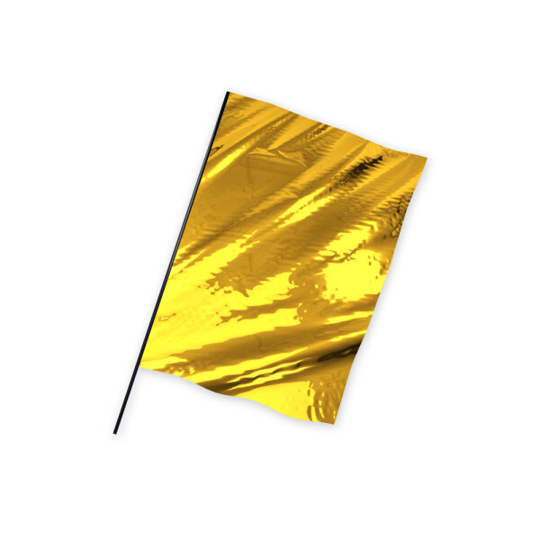 Metallic Foil Flag in Portrait Format