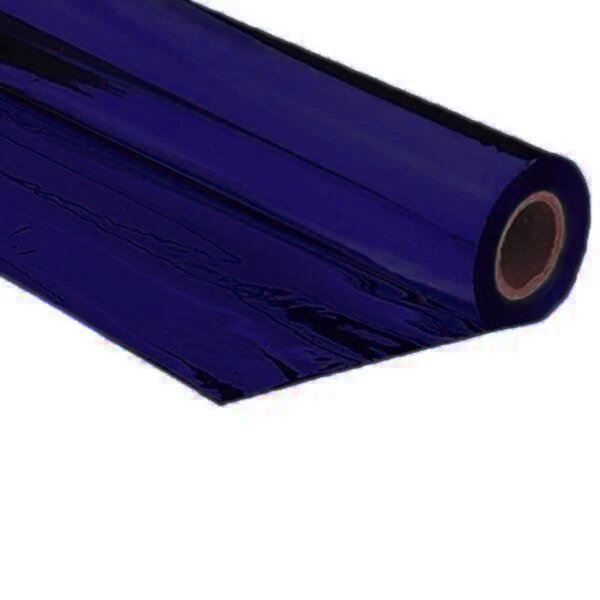 Metallic plastic film roll standard 1,5x10m - Navyblue