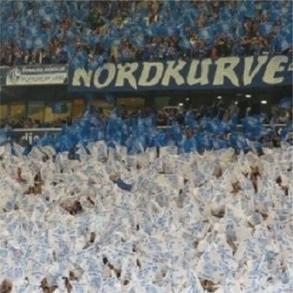 TIFO Fahnen Siebdruck 50x75cm Querformat Express - 1 Monat