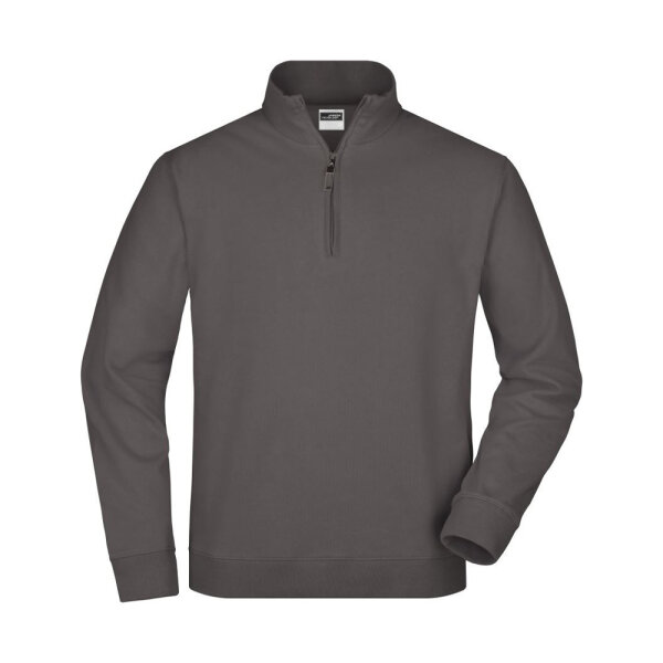 Herren Sweater mit 1/4 Zip - James & Nicholson JN 352