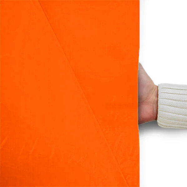 Plastic film sheet 100x150 Orange