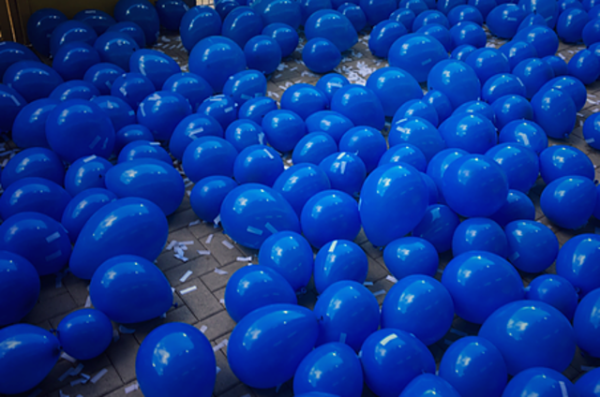Premium Luftballons Blau - 30cm Durchmesser