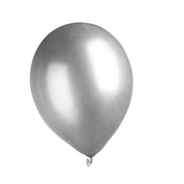 Metallic Luftballon Silber