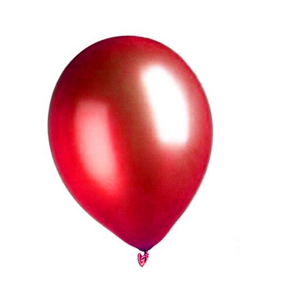 Metallic Luftballon Rot