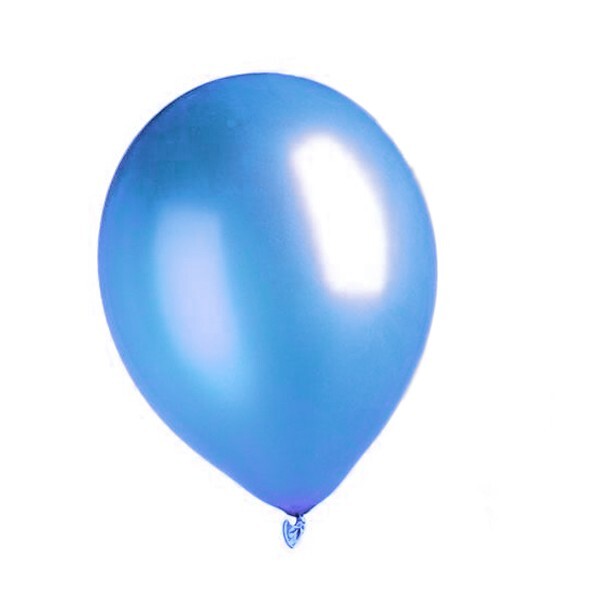 Metallic Luftballon Hellblau