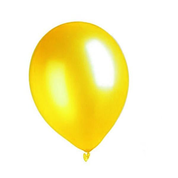 Balloon metallic 30 cm - yellow