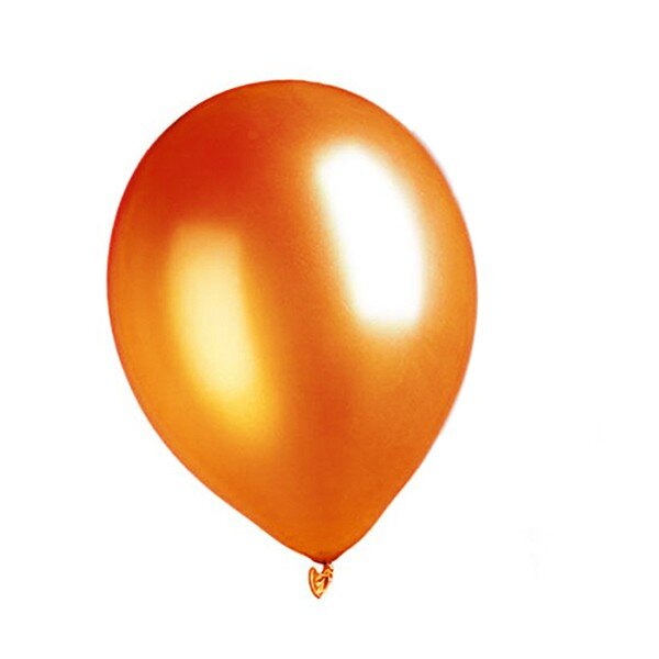 Balloon metallic 30 cm - orange