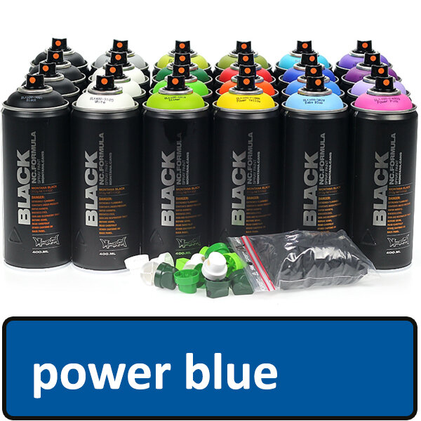 Montana Black - Bombe aérosol - 400ml - Power blue...